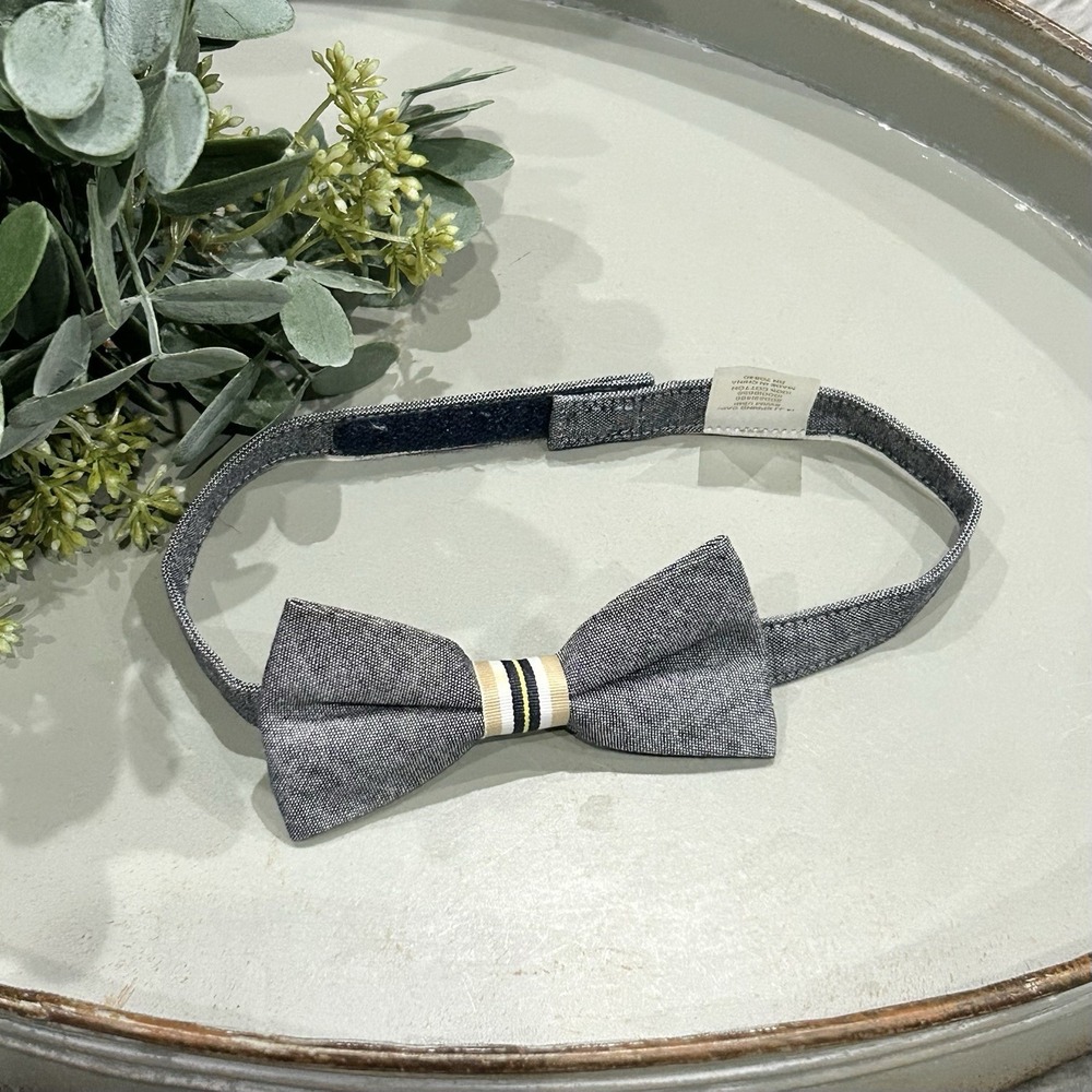 Janie And Jack Boys 4-8Y Gray Polyester Bow Tie‎